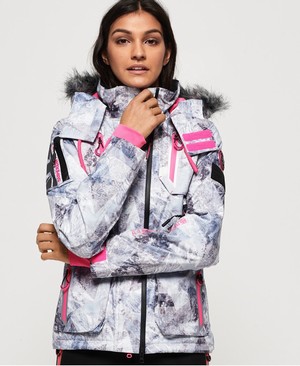 Superdry Ultimate Snow Action Női Kabát Kék | GFHSW1072